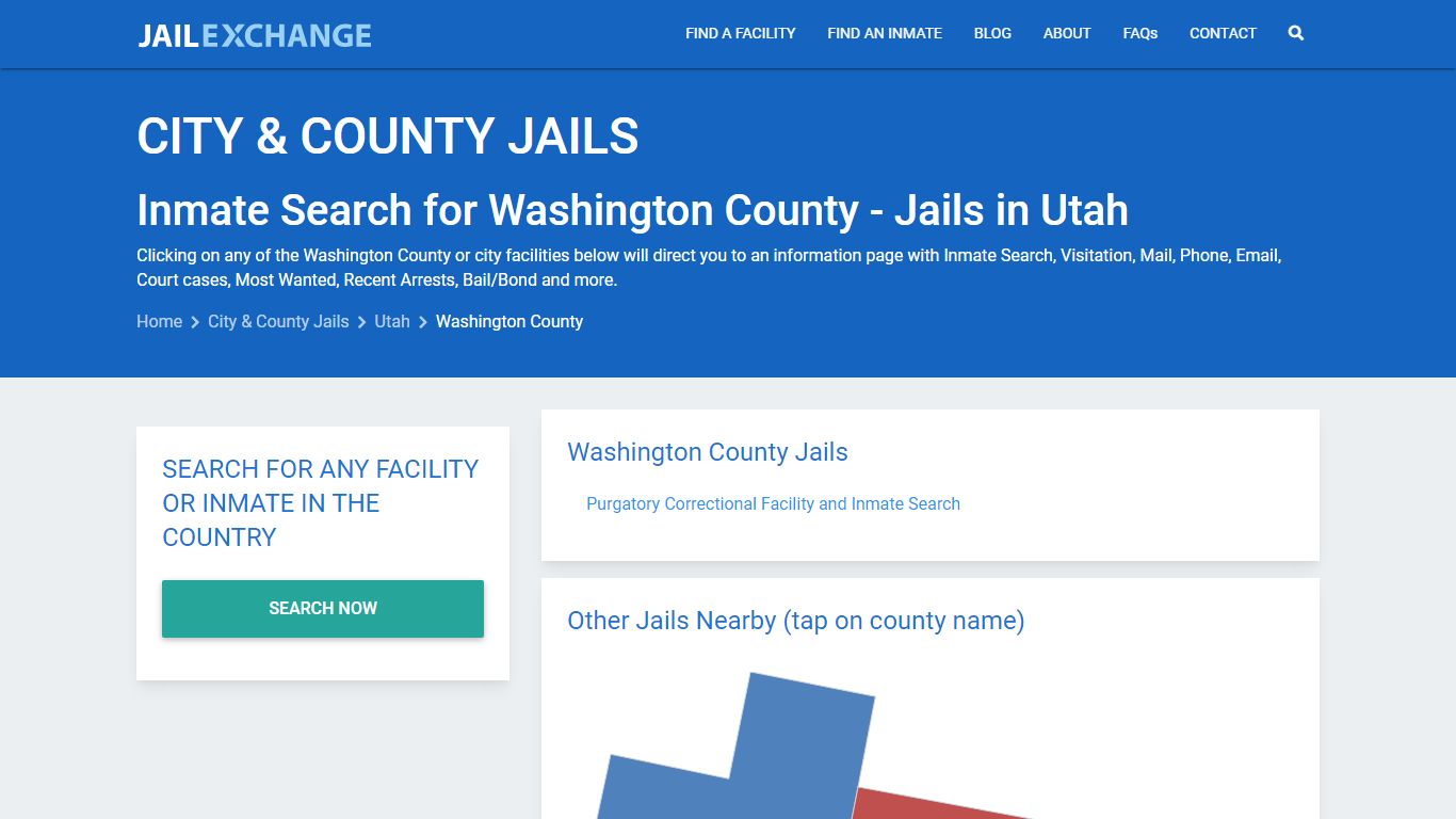Inmate Search for Washington County | Jails in Utah - Jail Exchange